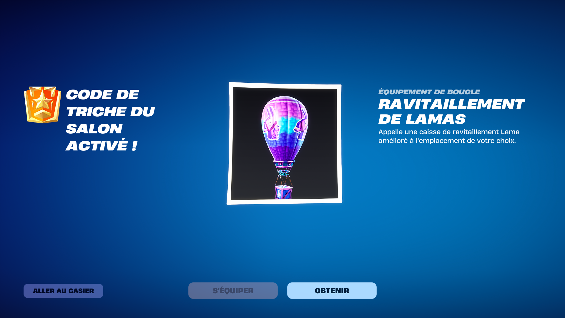 Ravitaillement de lamas — code NOPROLLAMA